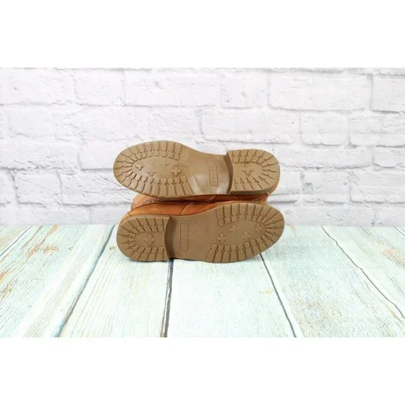 Sebago  Brown Leather Lace Up Shearling Lined Trail Boots Size 10 M - Picture 9 of 9